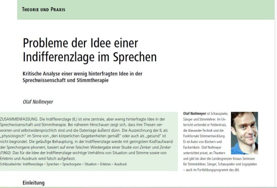 Indifferenzlage Artikel Forum